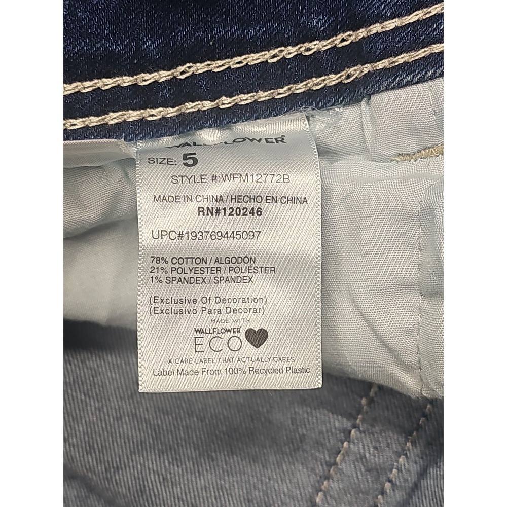 Wallflower Womens Jeans Size 5/27(30x32) Luscious Curvy Fit Bootcut - Picture 11 of 14